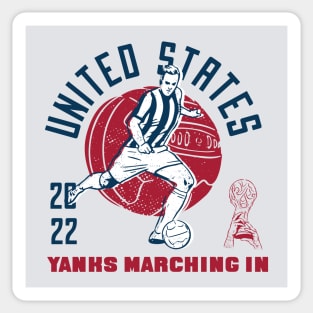Vintage United States Soccer Player 2022 Sticker